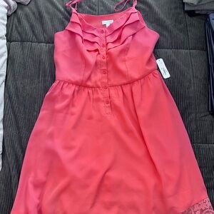 Pink Sleeveless Kids Dress